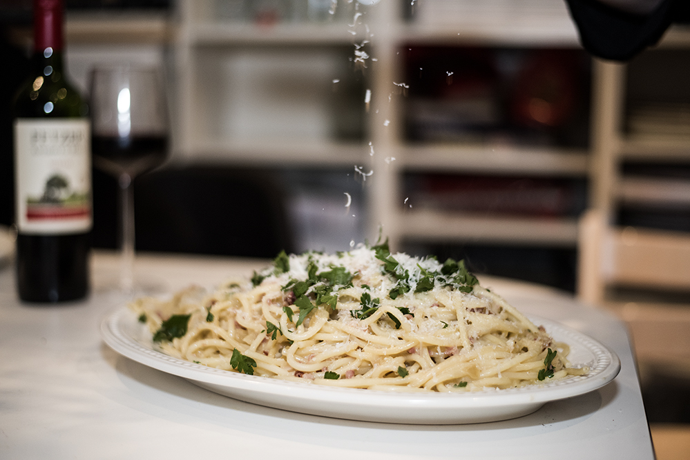 Spaghetti carbonara stórstjörnu