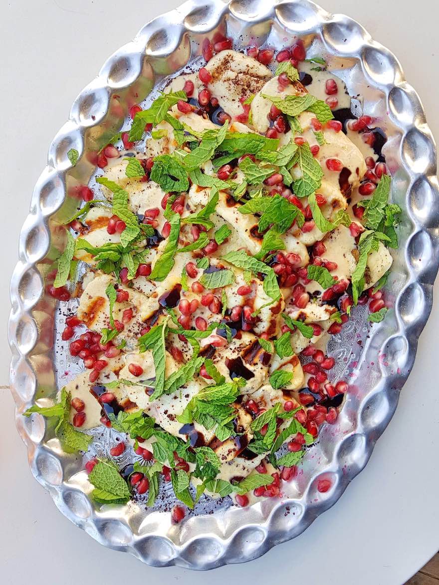 Grillaður Halloumi ostur með geggjuðu meðlæti